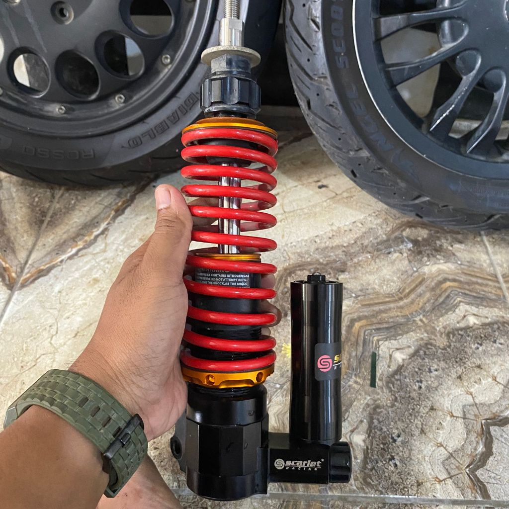 shock scarlet shockbreaker depan vespa matic