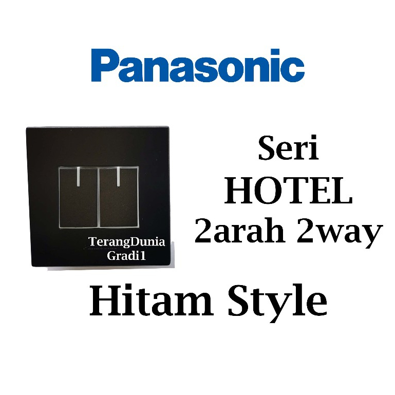 Saklar Double Hotel Panasonic Hitam Saklar Seri Hotel Hitam Style Panasonic Saklar Hitam Seri Panaso