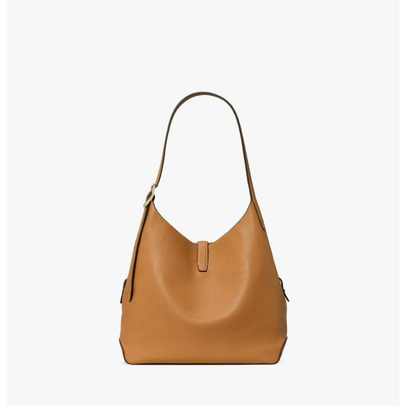 KS Tas Tote Wanita Cyme, Tas Selempang Multifungsi, Kapasitas Besar, Warna Ungu Muda/Coklat