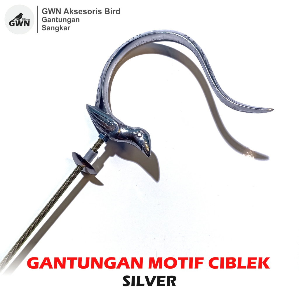 GANTUNGAN SANGKAR MOTIF CIBLEK SILVER GANTUNGAN SAJA CANTOLAN SANGKAR BURUNG CIBLEK
