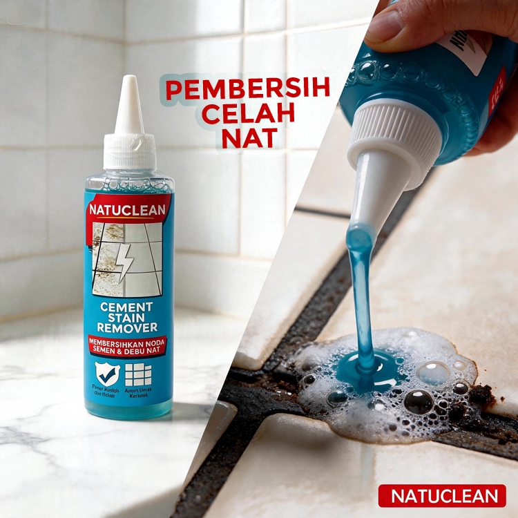 Pembersih Celah Nat Keramik instan Noda Semen dan Debu Nat