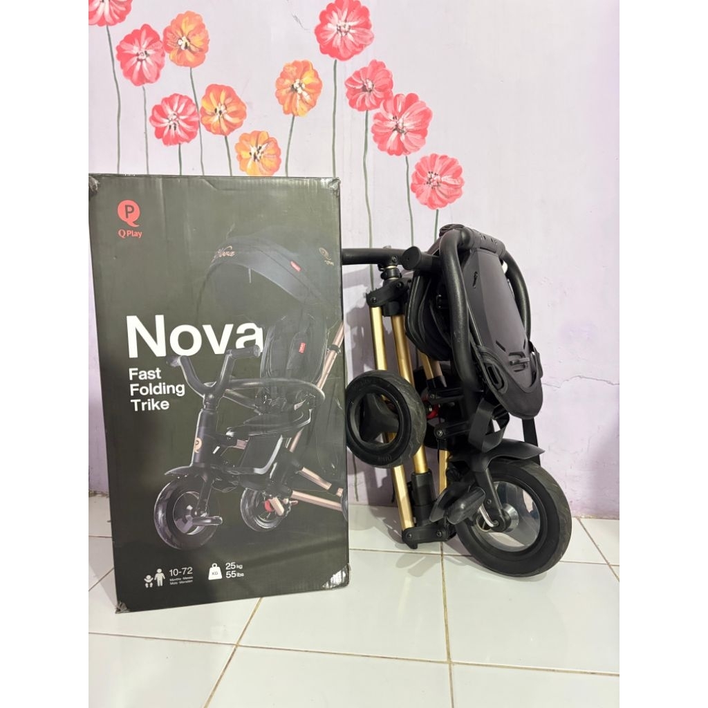 Sepeda Qplay Nova Fast Folding Trike LIKE NEW