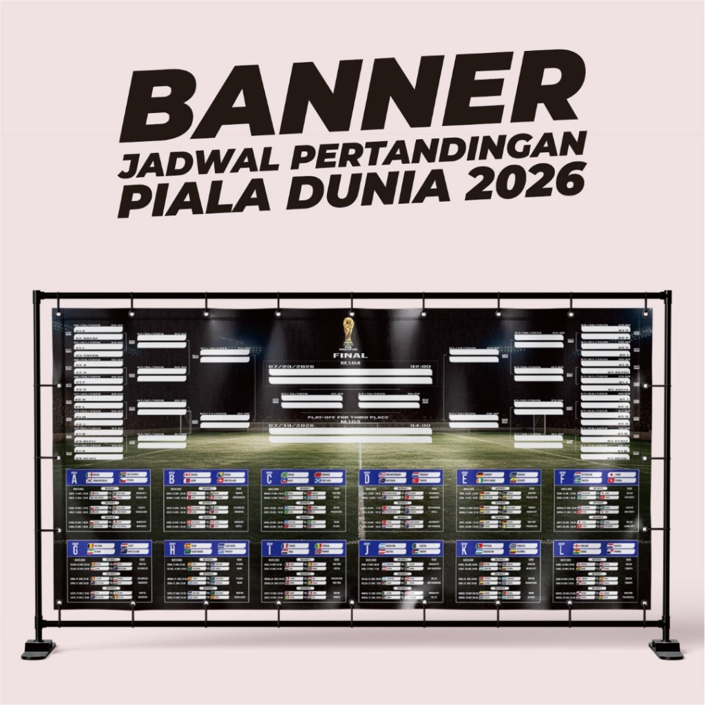 Banner Jadwal Pertandingan Piala Dunia 2026