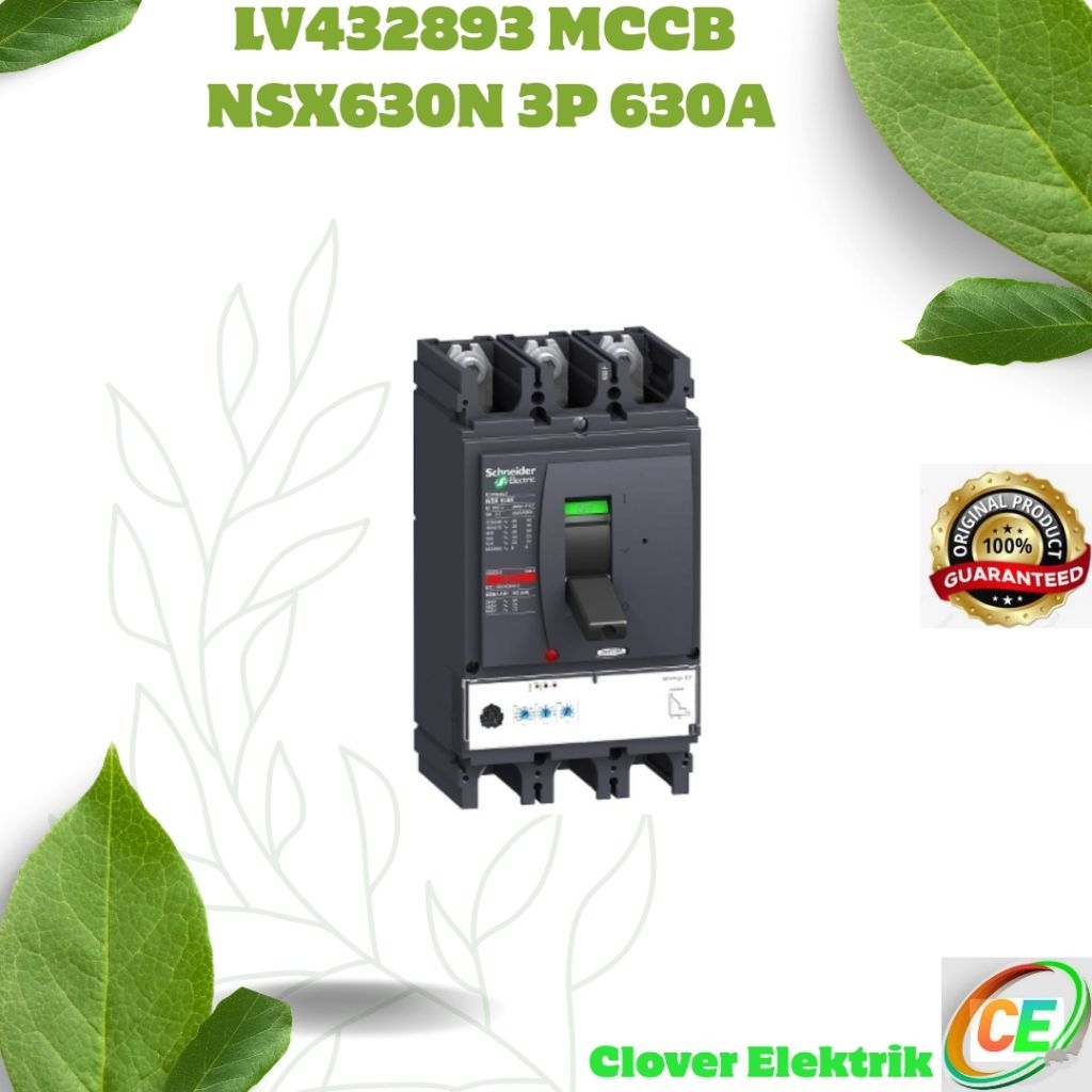 MCCB SCHNEIDER  NSX630 3P 630A NSX630N LV432893
