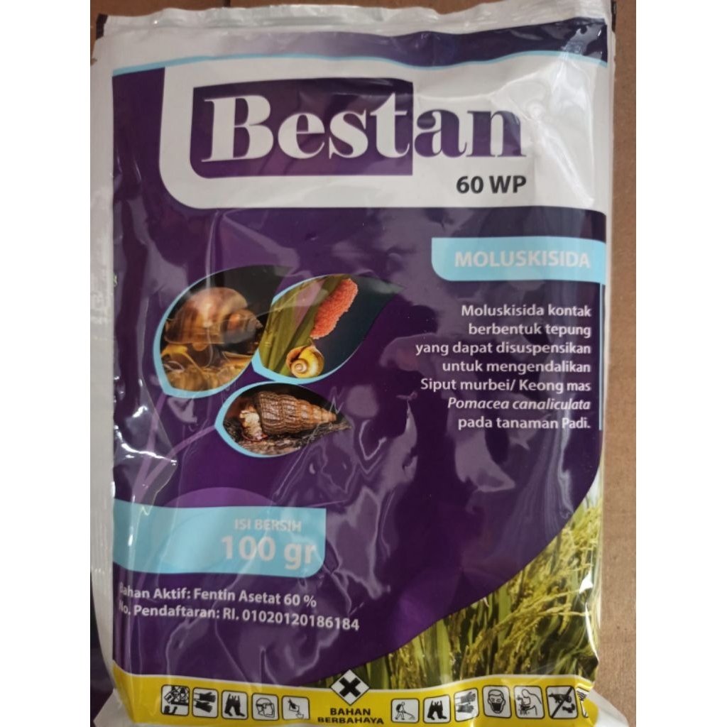 Bestan 60 WP Molukisida 100 Gram Racun Keong