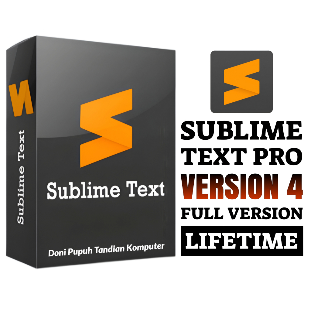 Sublime Text 4 Pro Full Version Lifetime + Video Cara Install