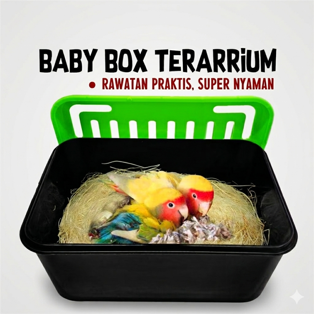 BABY BOX WADAH UNTUK ANAKAN HEWAN BURUNG LOVEBIRD MURAI KENARI KACER DLL MEREK ELITE SONG