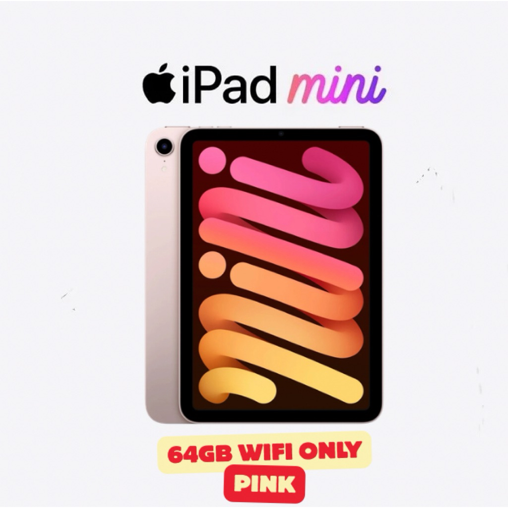 New iPad Mini 6 64GB Pink wifi only iPad mini 6 pink Garansi 1thn Apple