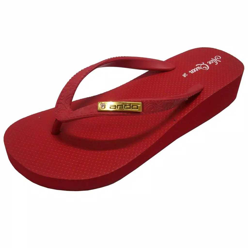 ANDO NICE QUEEN Sandal Wedges Wanita Dewasa Sandal Japit Ando Original ForBest