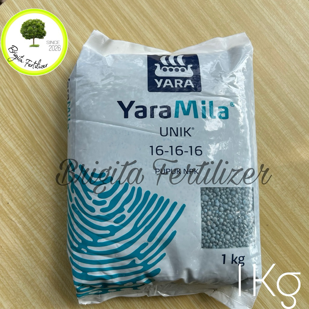 Pupuk NPK Yaramila 16-16-16 Kemasan Pabrik 1kg