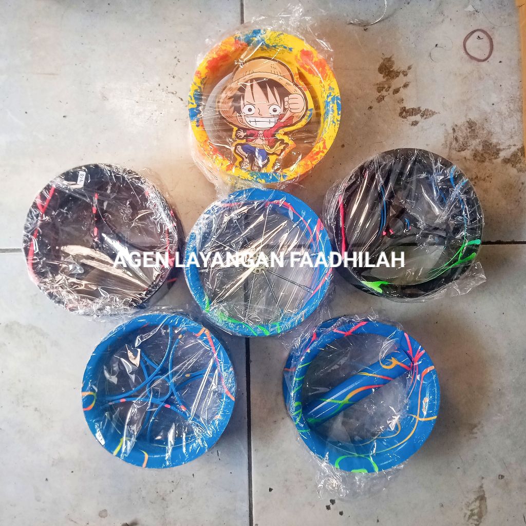 BLADU RACING Golongan Pralon Pegangan Benang Senar Layangan Model Motif