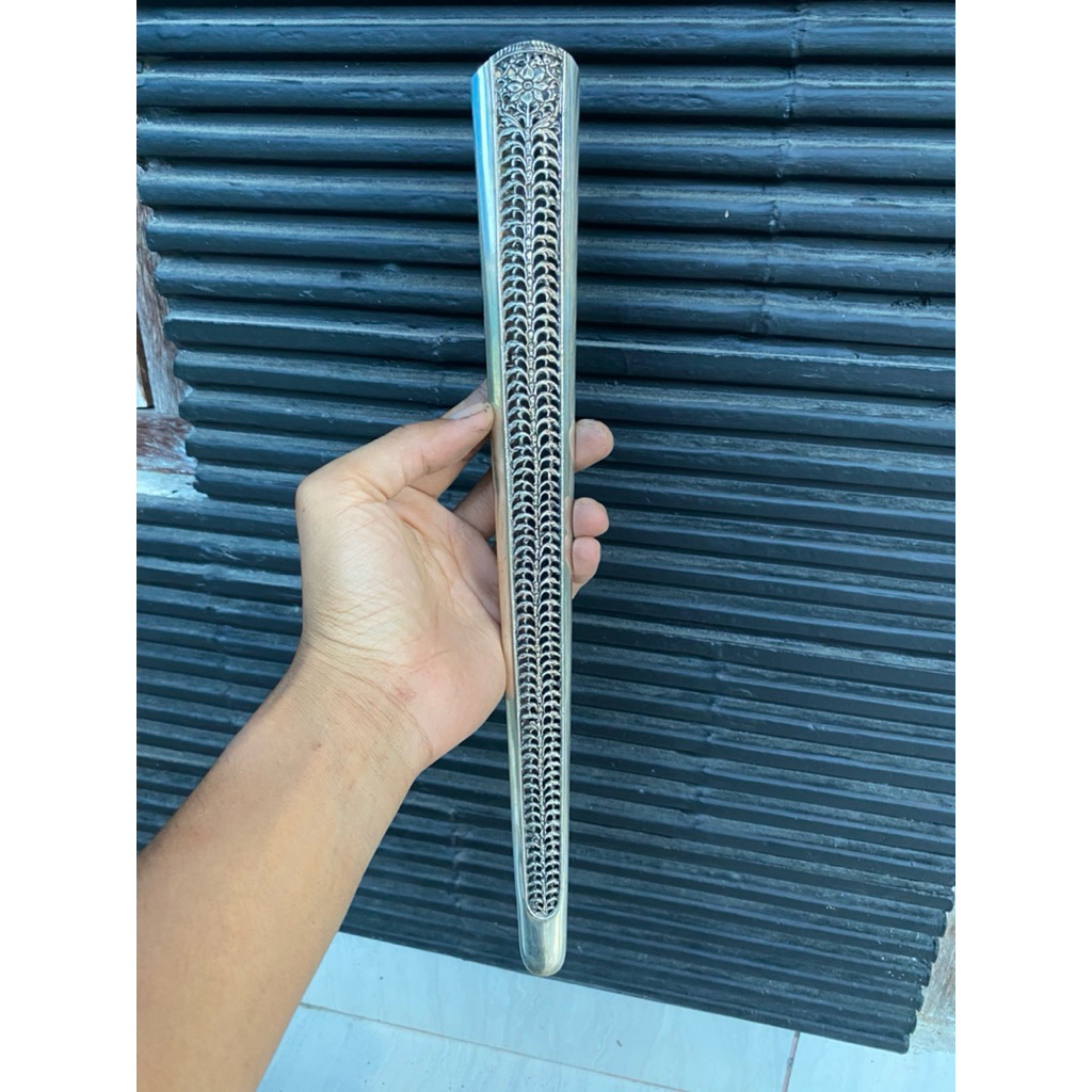 pendok jogja krawang motif manggaran lapis perak