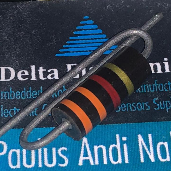 Resistor 3.3K Ohm 1W 5 Persen Carbon Film Resistor 3K3 1 Watt