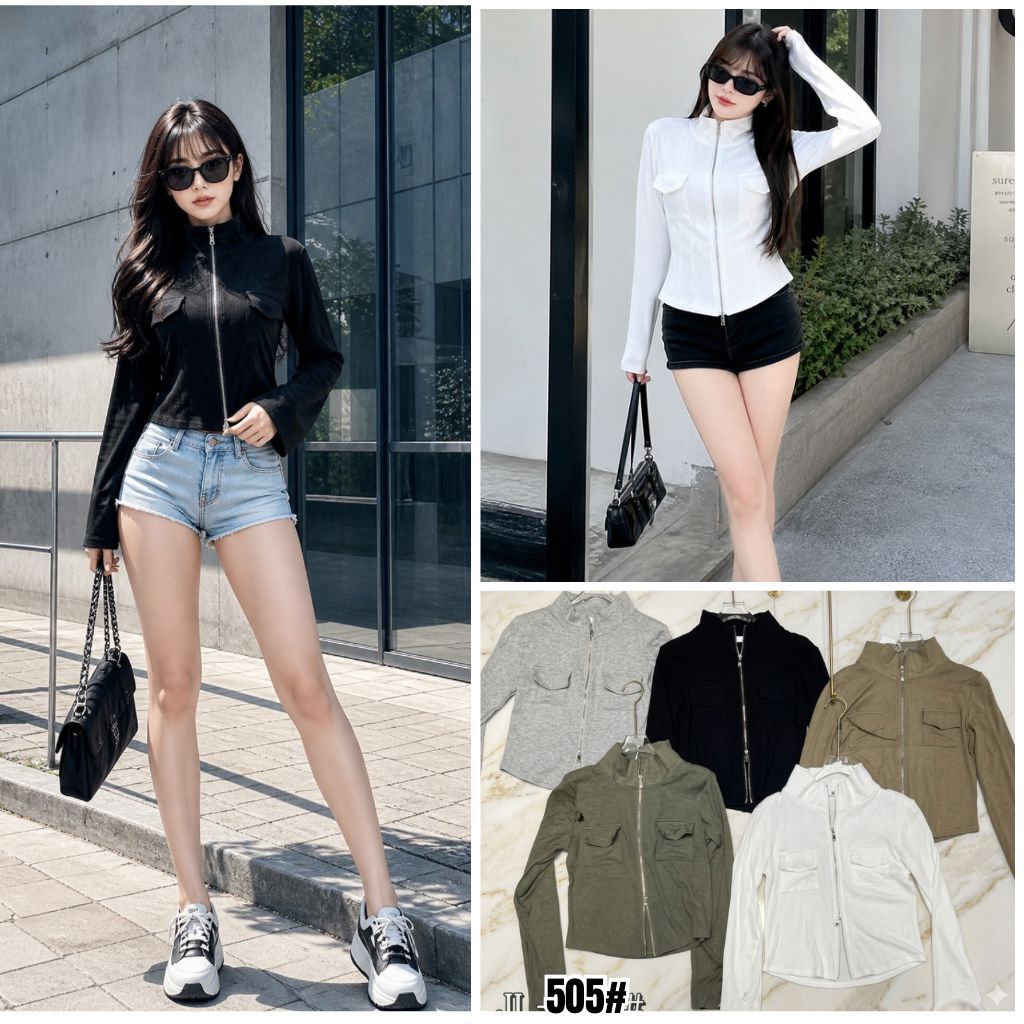 HAPPY SHOP - ATASAN JAKET WANITA ZIPPER 505# KEREN BANGET TERLARIS