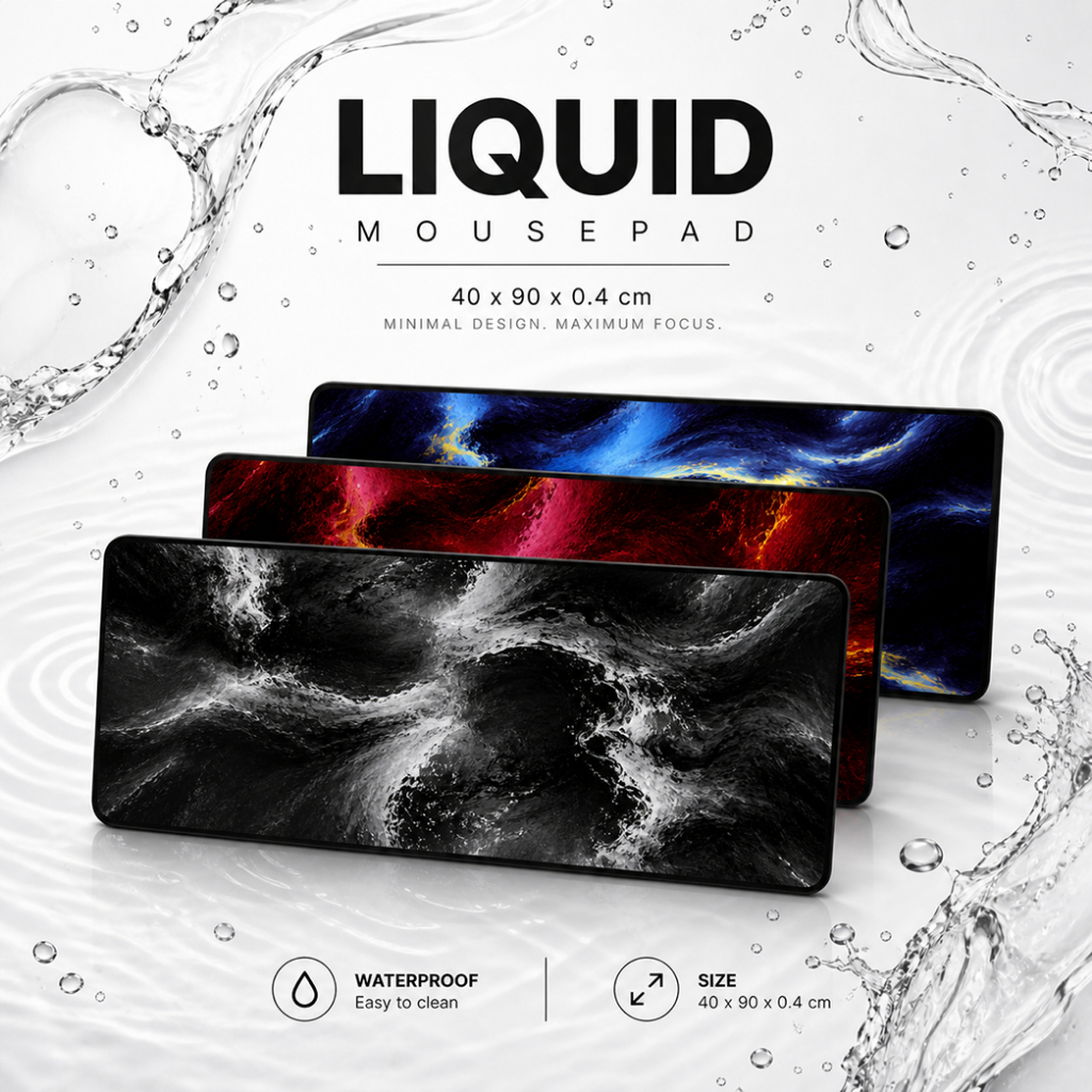 Galatix Liquid Mousepad Gaming Waterproof Speed Surface XXL 40x90cm x 4mm Tebal