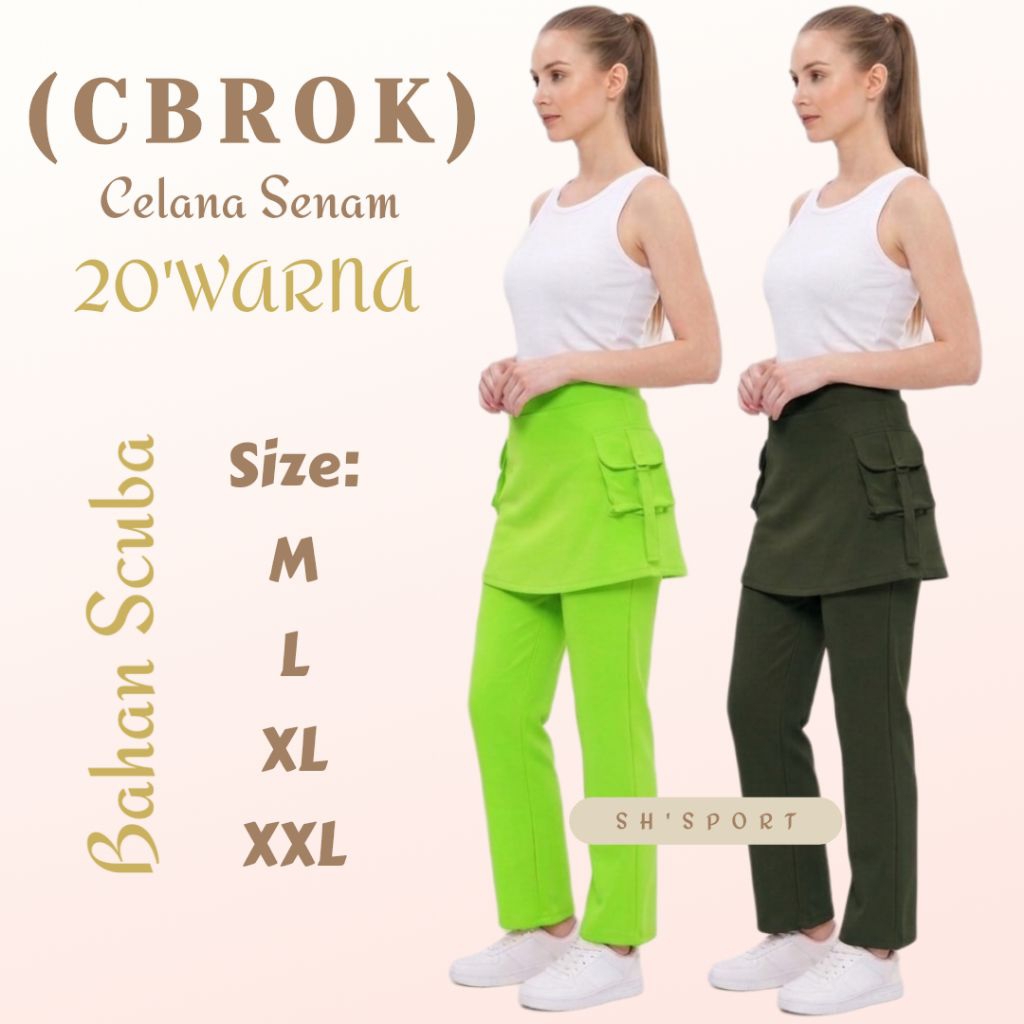 [PROMO] [CELANA ROK KANTONG PANJANG]>celana senam wanita || celana senam wanita || celana olahraga |
