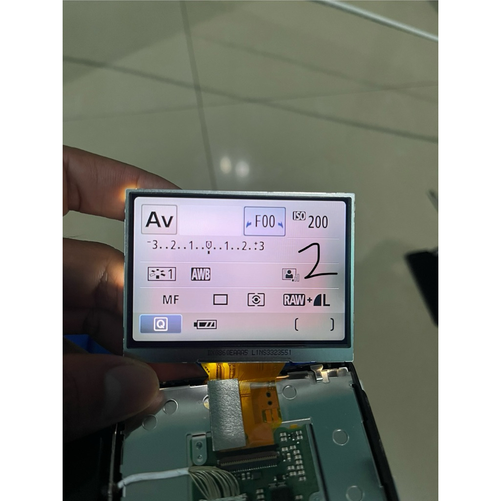 LCD For Canon eos 600D second part original vignet