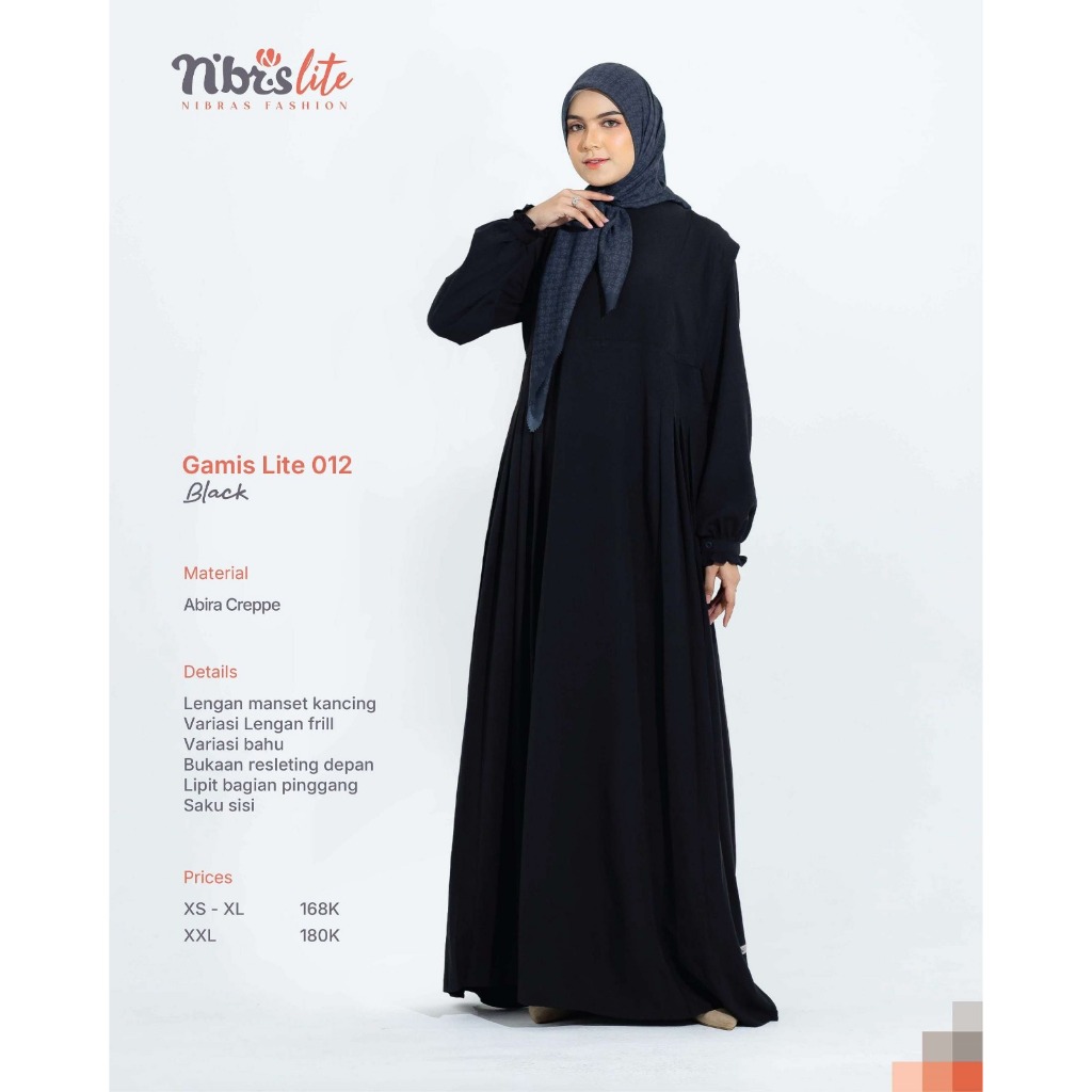 GAMIS NIBRAS LITE 012 / GAMIS NIBRAS ORI BRANDED / GAMIS NIBRAS TERBARU