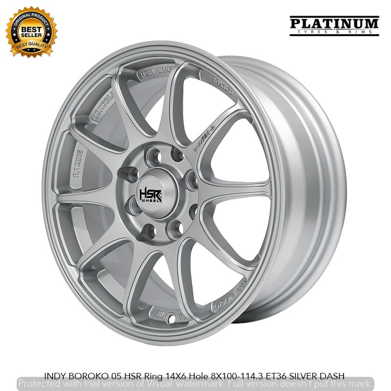 PAKETAN VELG HSR R14 PLUS BAN 185 70 R14 MERK ZEETEX 2024 | VELG RACING HSR INDY R14