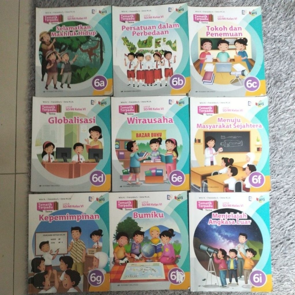 Buku Tematik Terpadu Kelas 6 (Erlangga)