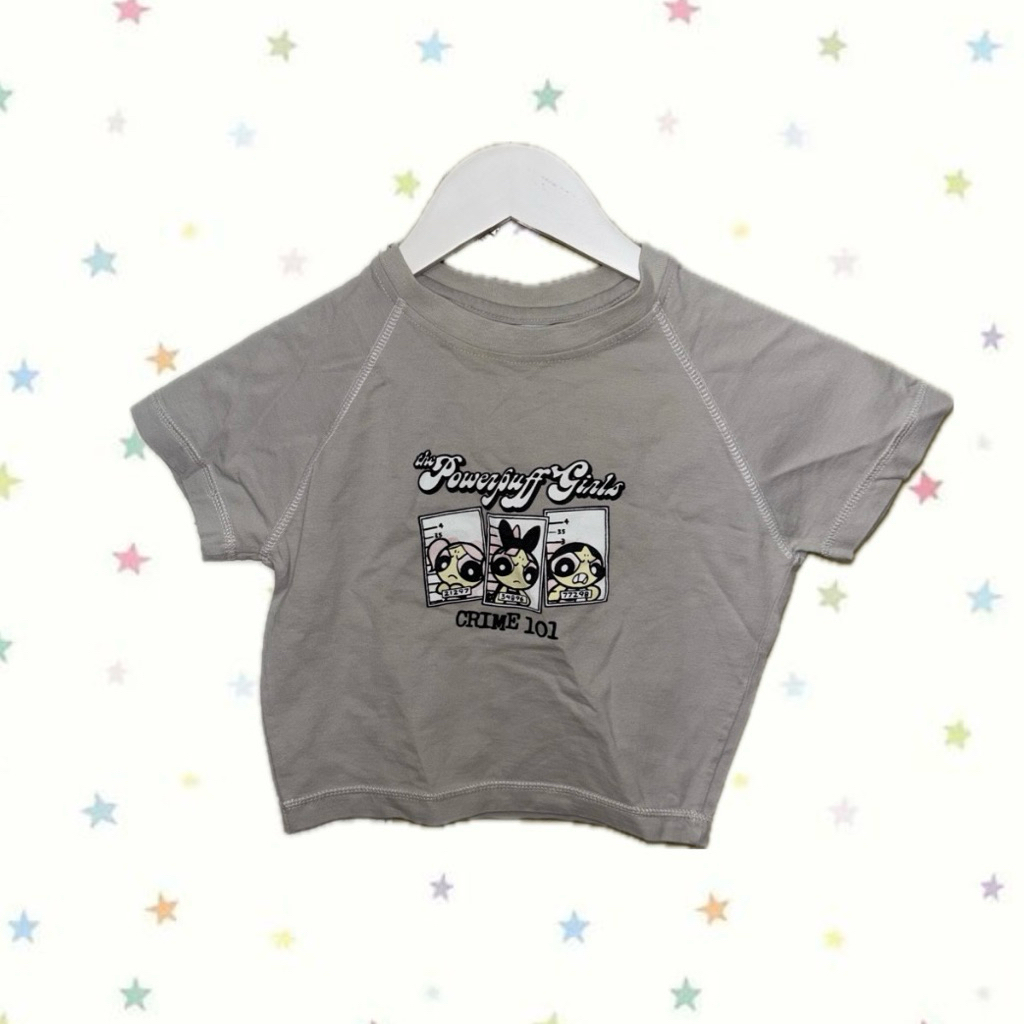 [Preloved] Brandywithme Powerpuff Girls Crop Baby Tee