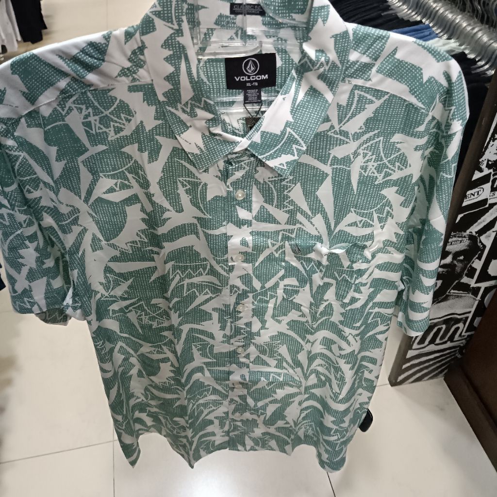 Kemeja pria Volcom Msh sharkbites original
