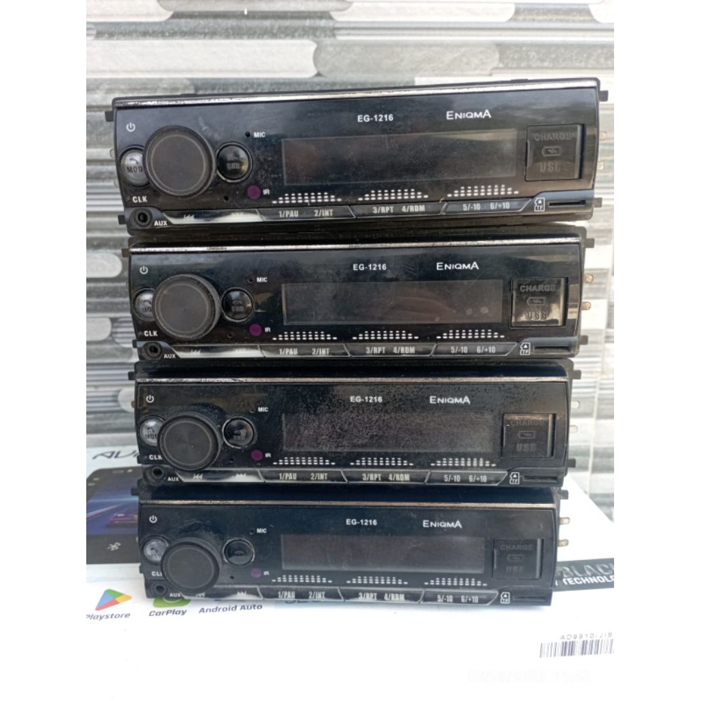 HEAD UNIT SINGLE DIN ENIQMA/ENIGMA EG-1216 VERSI KE 2