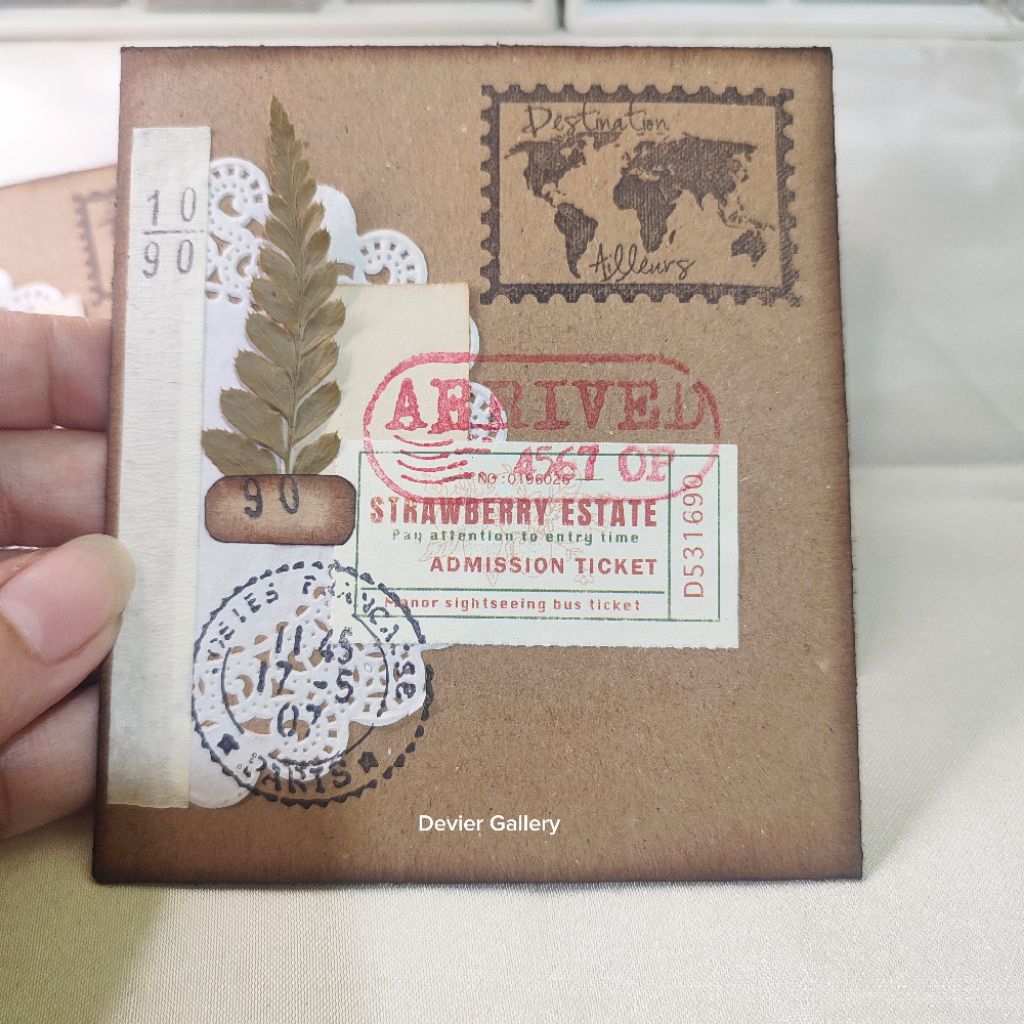 Amplop Kraft Amplop Vintage Amplop Handmade Vintage Handmade Kartu Ucapan Rustic Amplop Handmade Vin