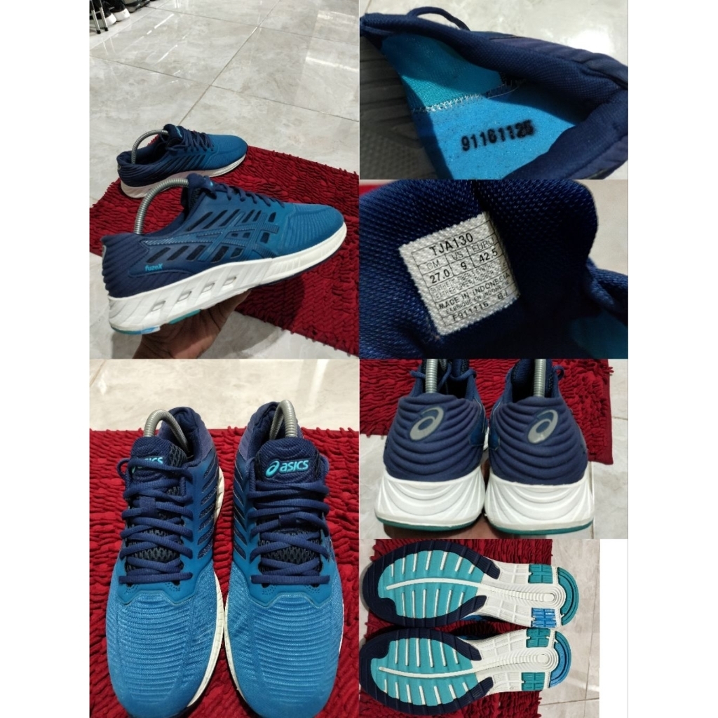 Sepatu Preloved Second Original Asics Fuze X Size 42