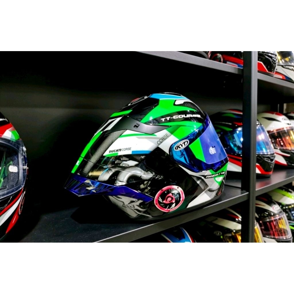 helm kyt course repn livery vanigale hijau