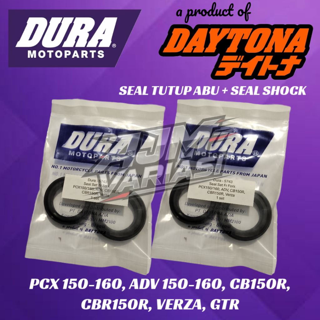 Seal Shock Dura PCX 150, PCX 160, ADV 150, ADV 160, CB150R, CBR150R, VERZA, GTR By Daytona Shock Sea