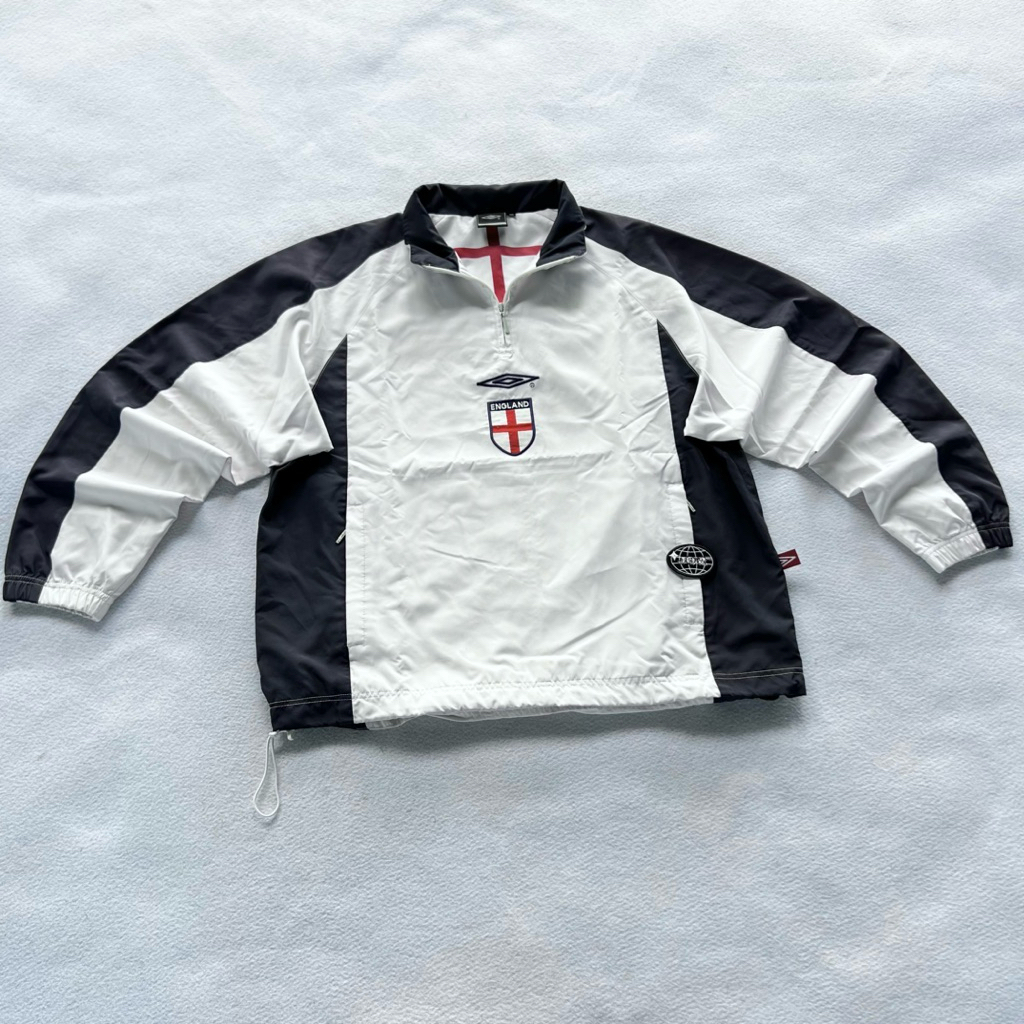 Vintage 00s Anorak UMBRO England Windbreaker (Boxy Cut)