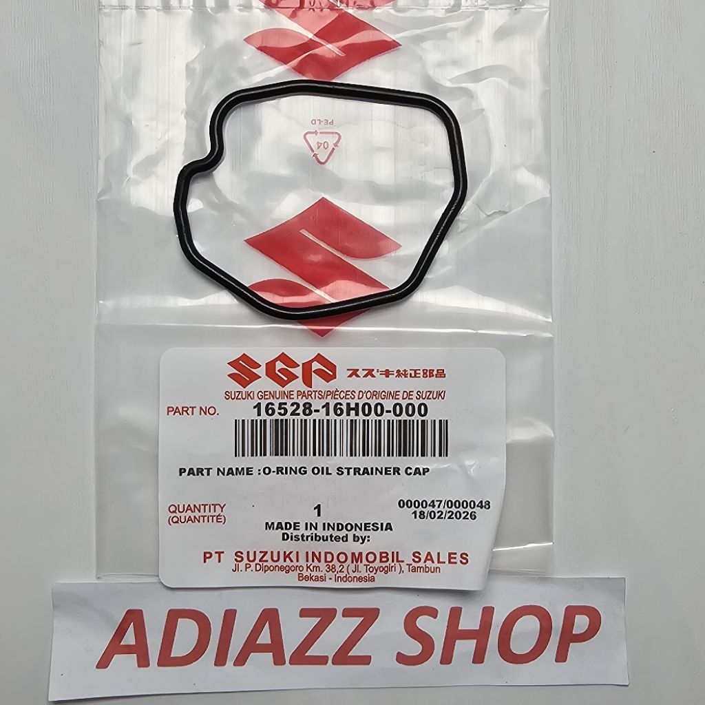 16528-16H00 o ring strainer cover tutup tempat baut tap oli mesin shogun 125 new fl rr axelo ori sgp