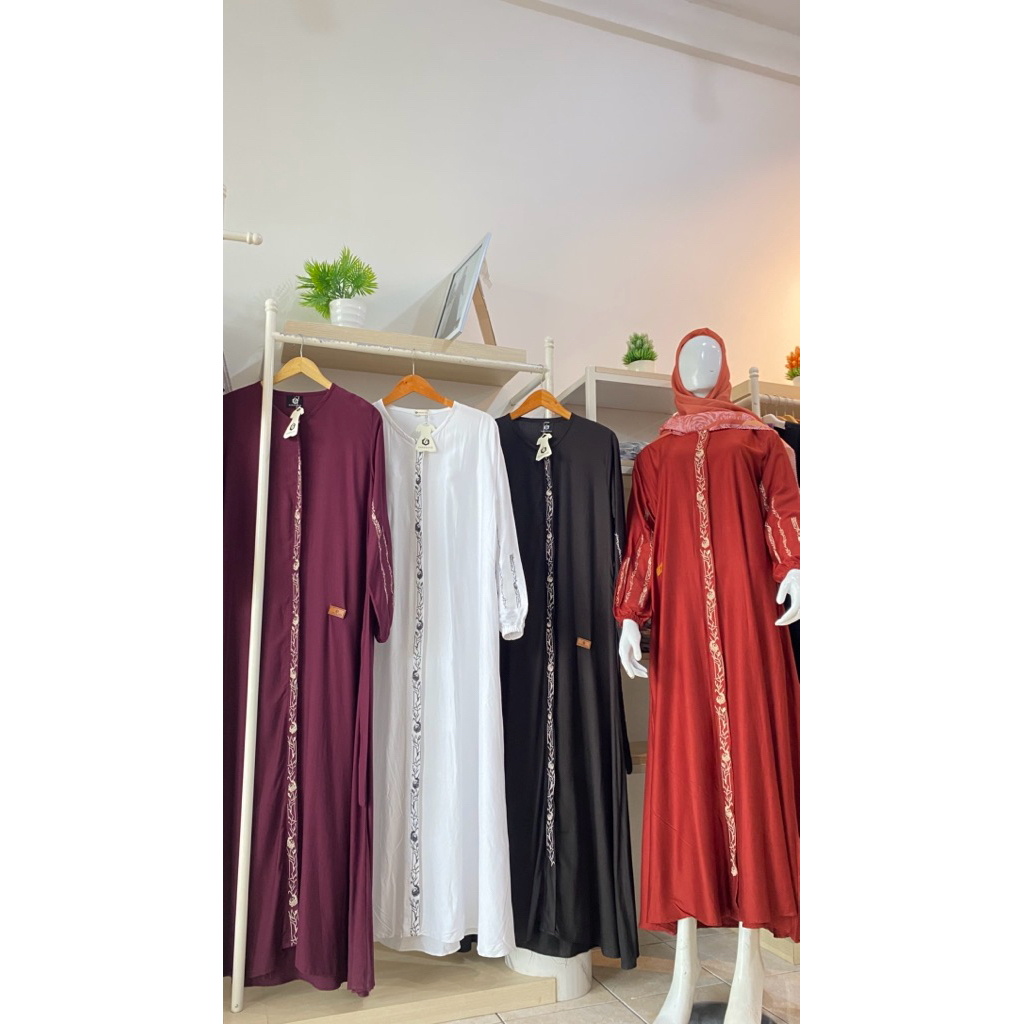 DAILY DRESS BORDIR OSMA SERIES BY FAREECHA_GAMIS FAREECHA TERBARU_GAMIS BORDIR TERBARU