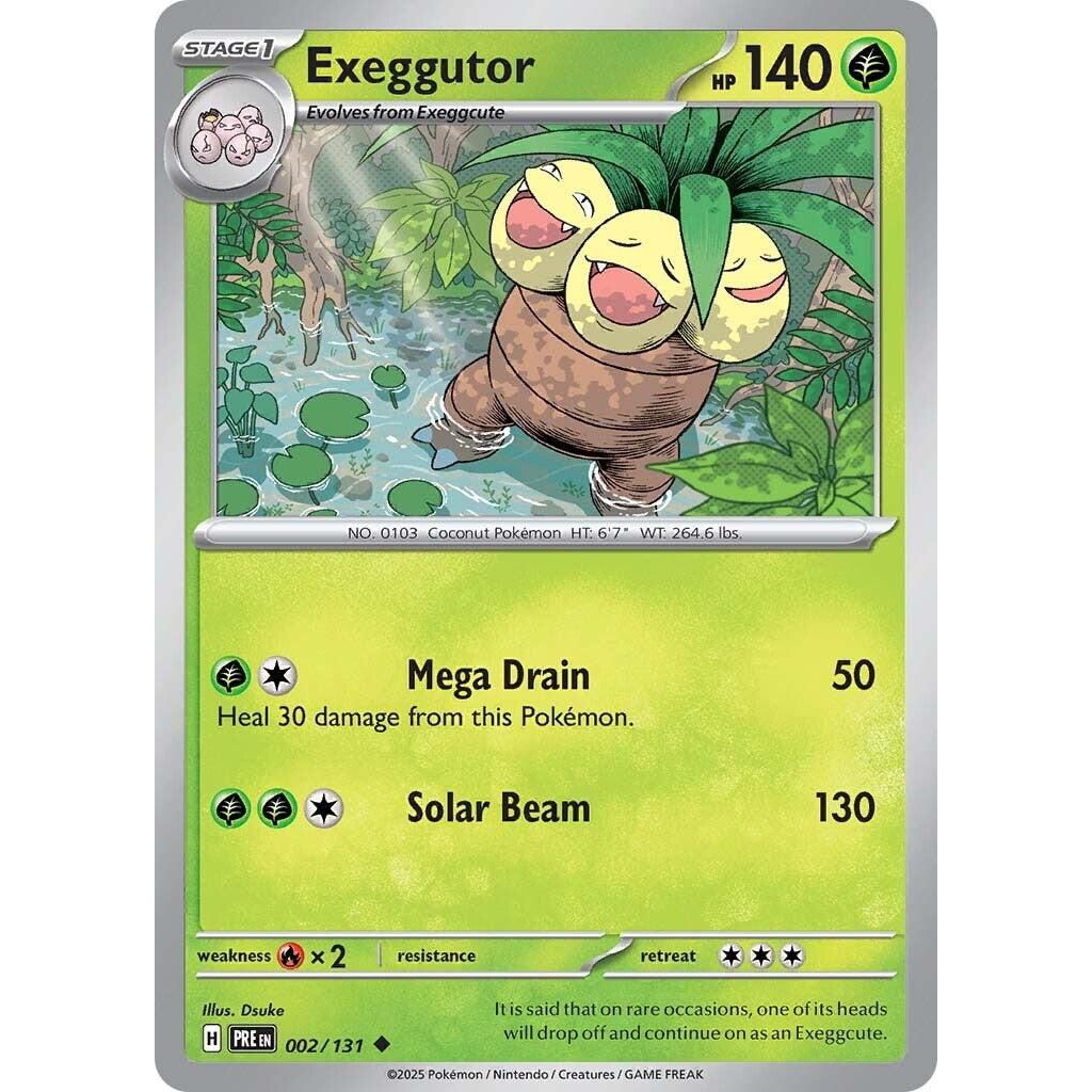 Tcg Pokemon Exeggutor #2 English