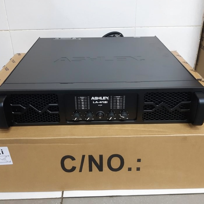 Power Ampli Amplifier Ashley LA-412i LA412i LA 412i Original 4 Chanel 4Ch 4x1200 Watt Panel 2U Garan