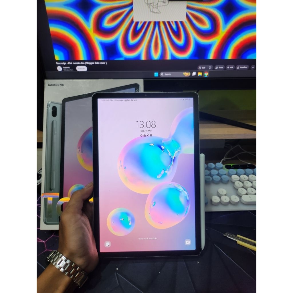 Samsung galaxy tab s6 6/128 gb second resmi SEIN
