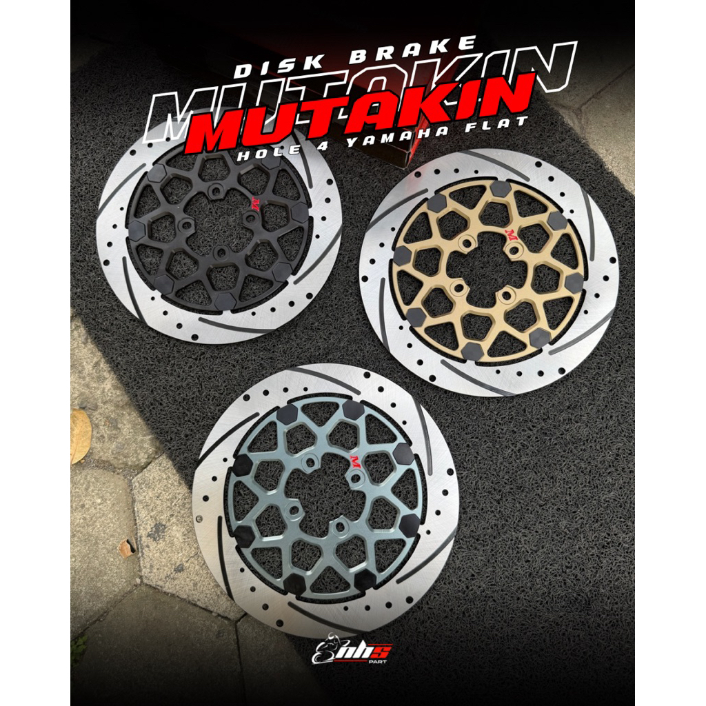 Disk Brake Piringan Cakram Mutakin Floating Lubang 4 Yamaha ukuran 300mm