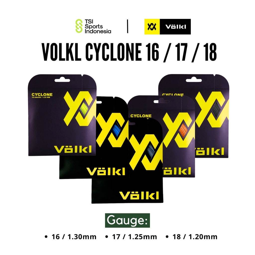 Senar Raket Tenis Volkl CYCLONE 16/17/18/18L/19 Tennis String Original
