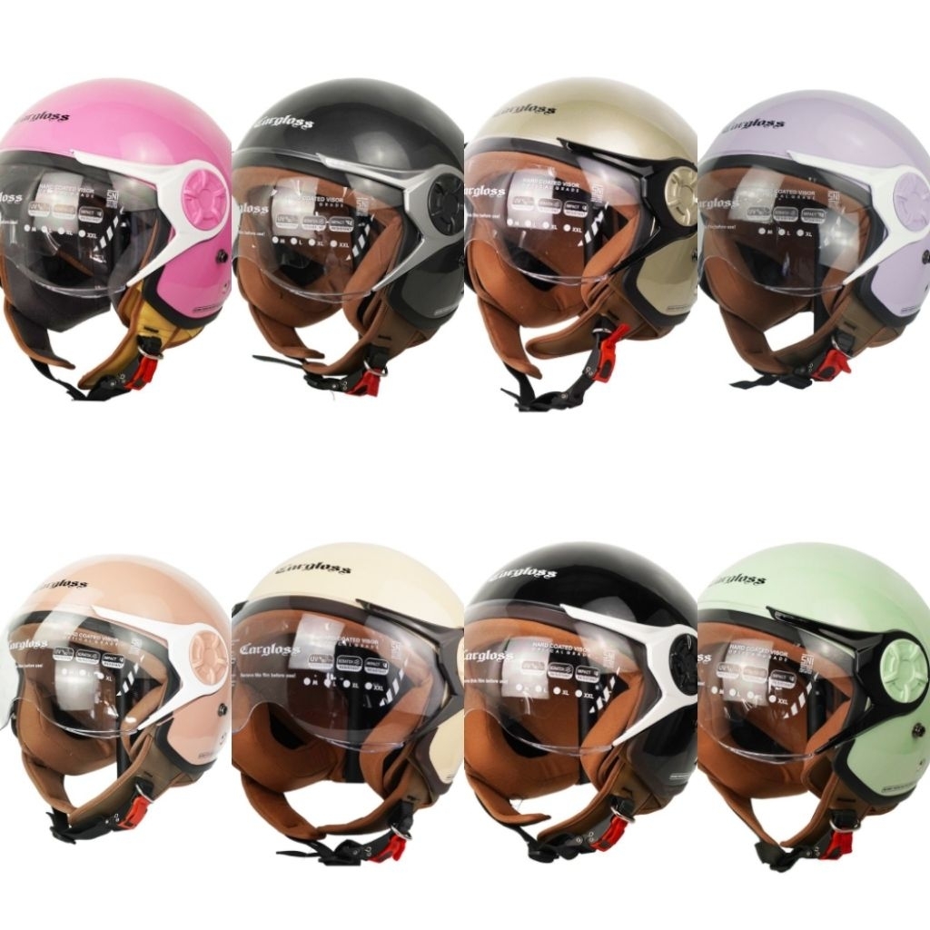 Helm Model Cargloss Hijab Terbaru SNI Nyaman Dipakai 100% Original Vry