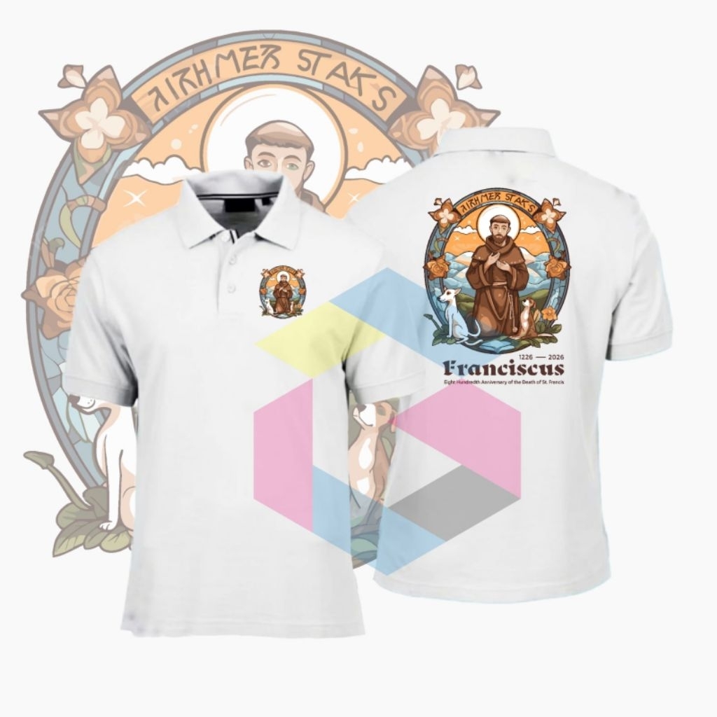 BAJU KERAH 800 TAHUN ST FRANCIS SERAGAM JUBILEE YUBILEUM 2026 ACARA KATOLIK SANTO FRANSISKUS FRANCIS