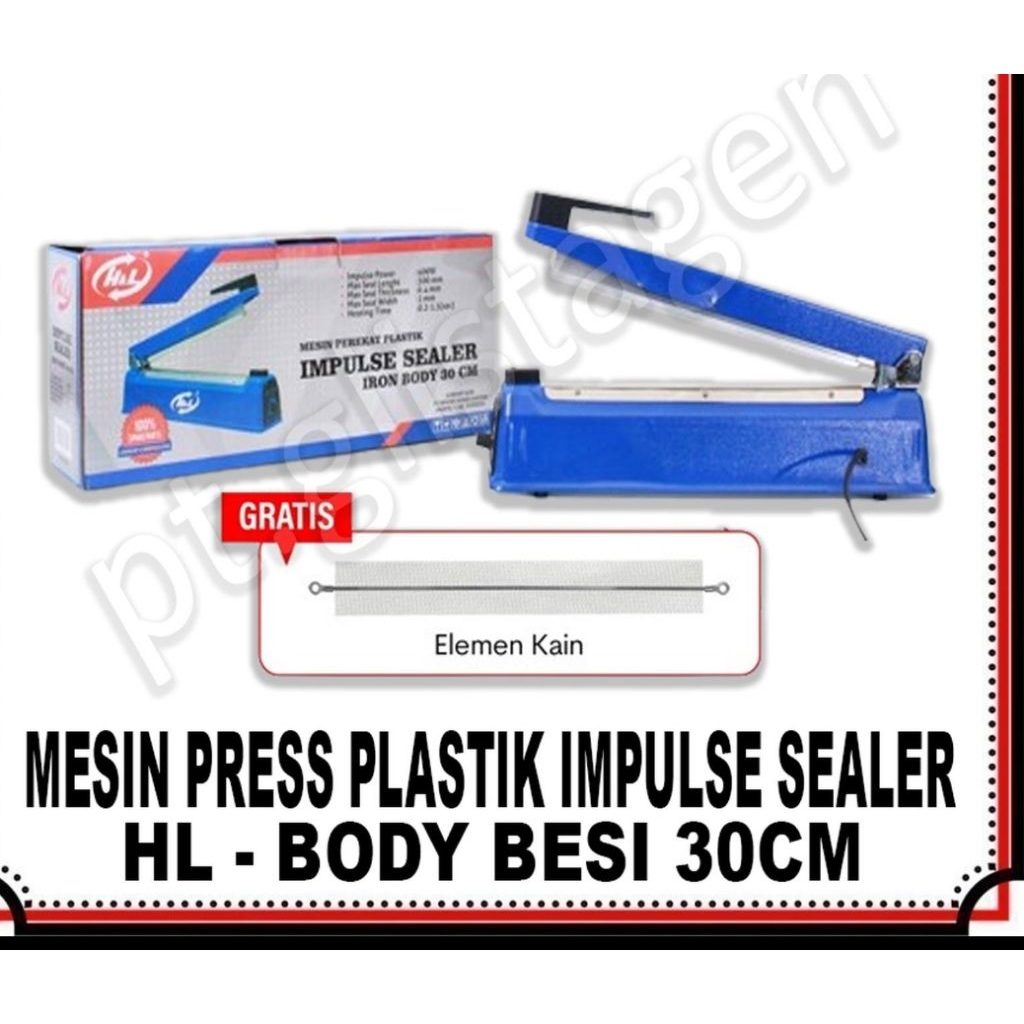 IMPLUSE SEALER PRESS PLASTIK 30CM H&L