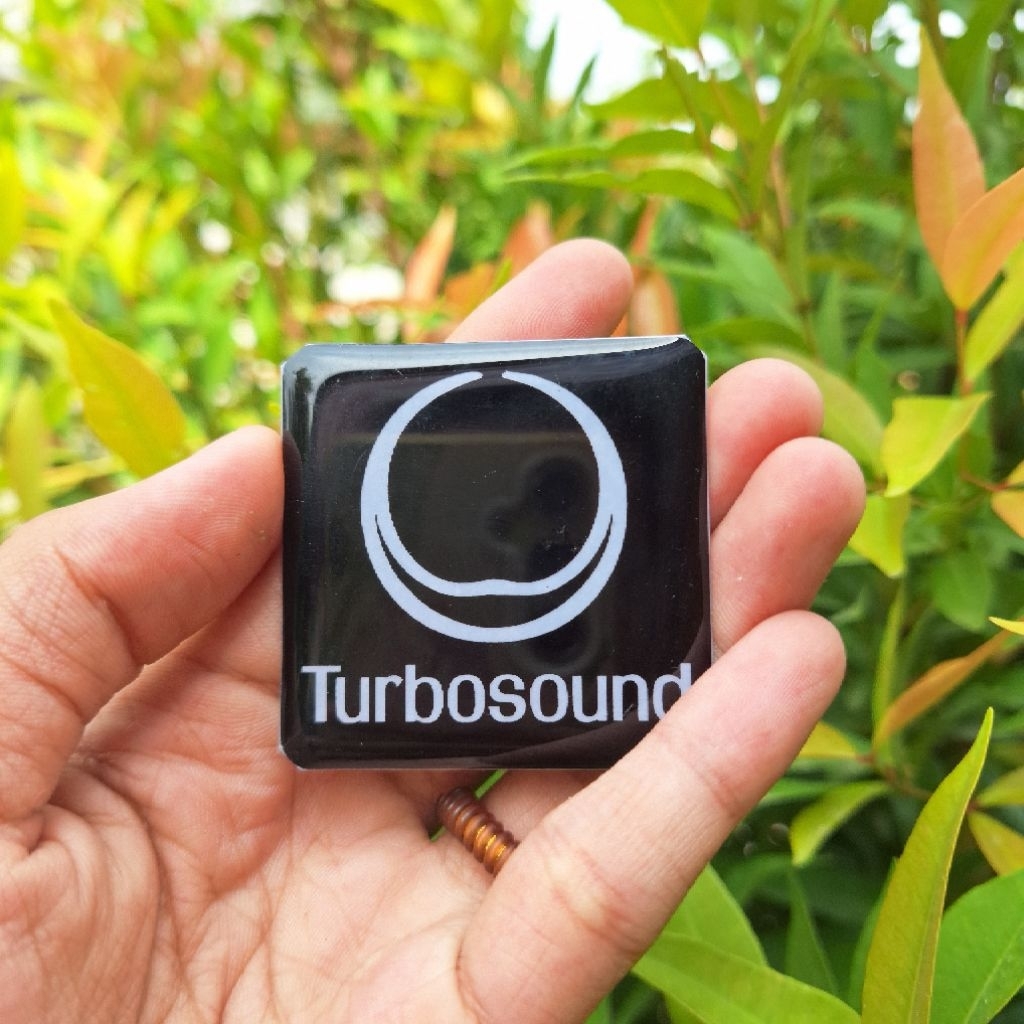 LOGO TURBOSOUND KOTAK HITAM | EMBLEM TURBOSOUND KOTAK | LABEL TURBO SOUND
