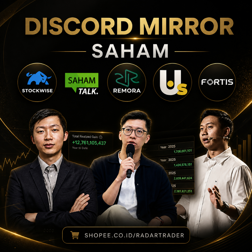 DISCORD MIRROR KELAS SAHAM REMORA TRADER BY BID OFFER HENGKY ADINATA MULITIBAGGER STOCKWISE BY ANDRY