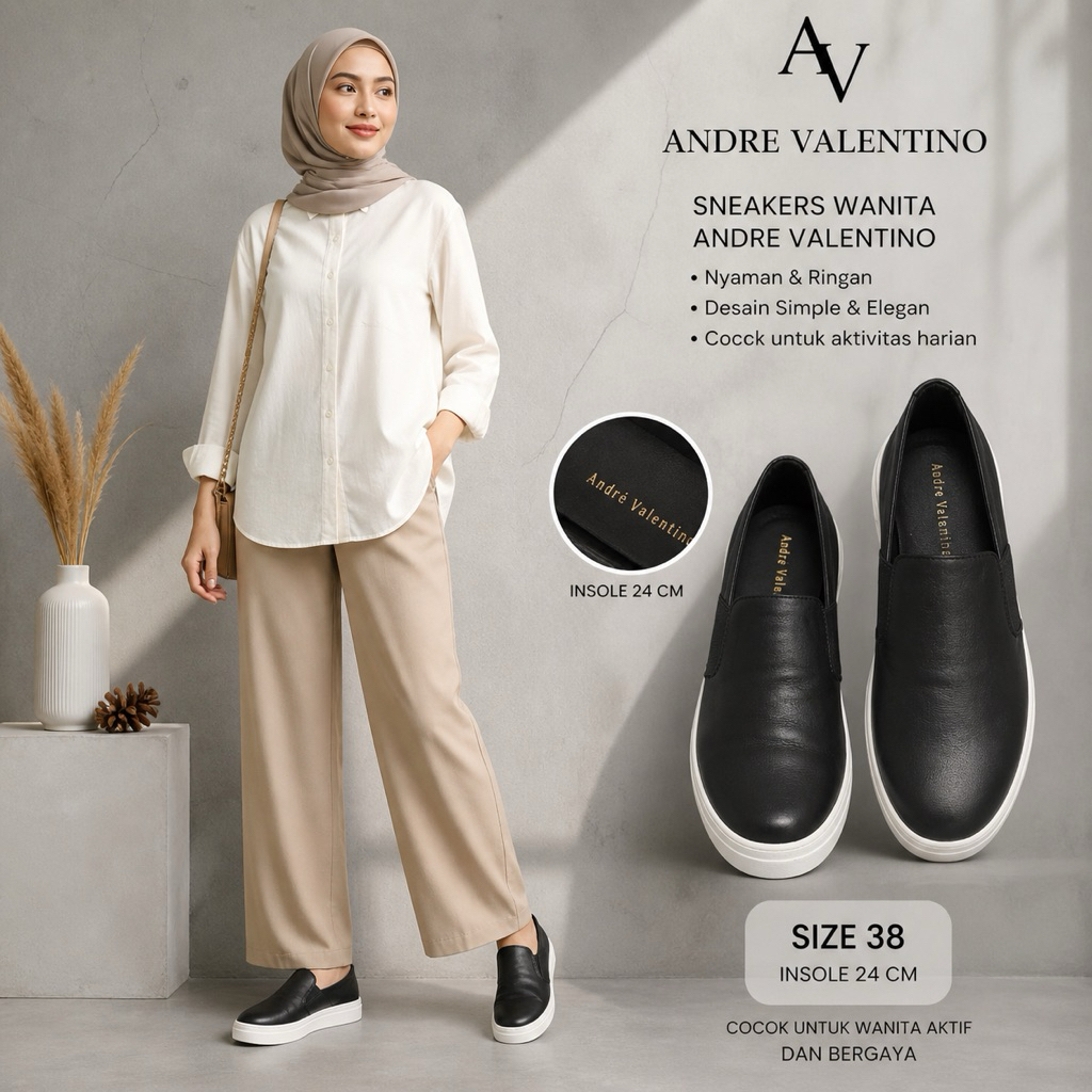 sepatu  unisex andre valentino