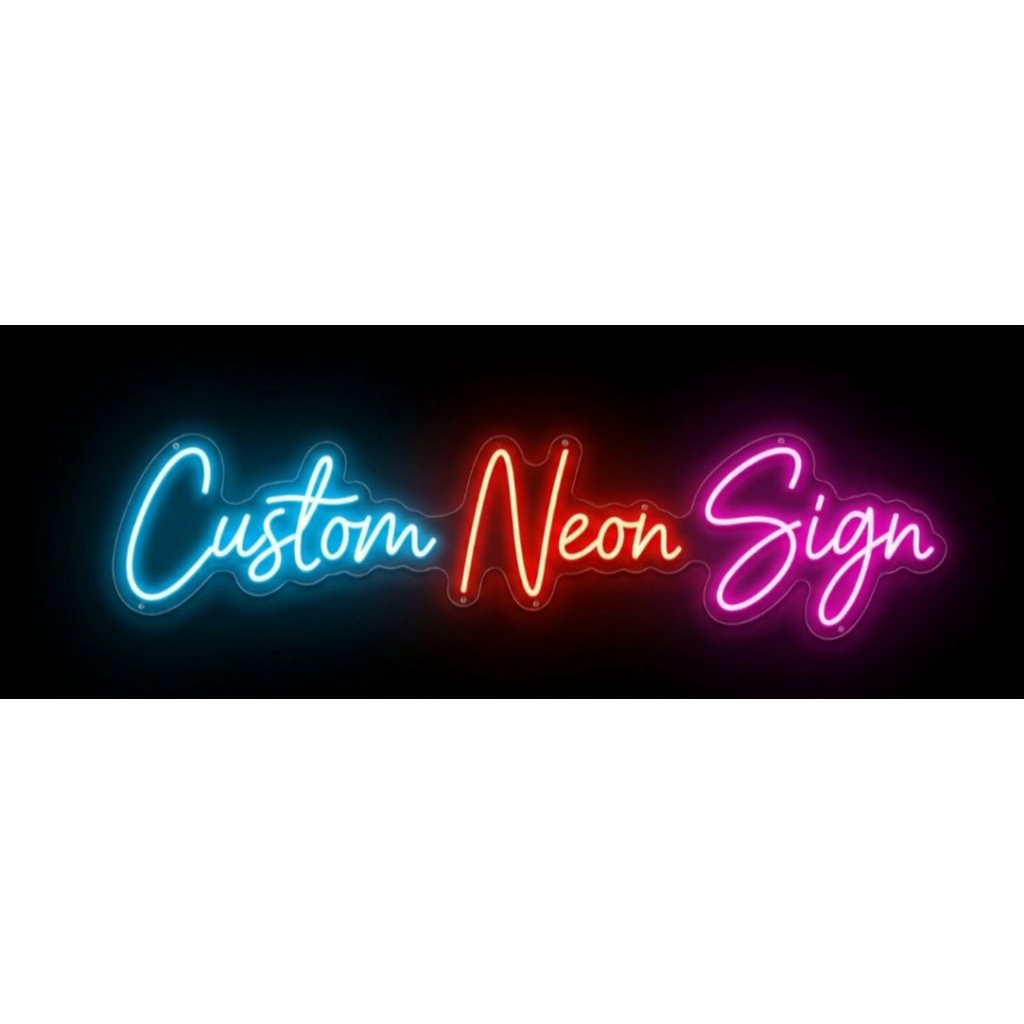 Lampu Neon Flex Aesthetic Custom Design - Custom Nama/Logo/Warna Lampu