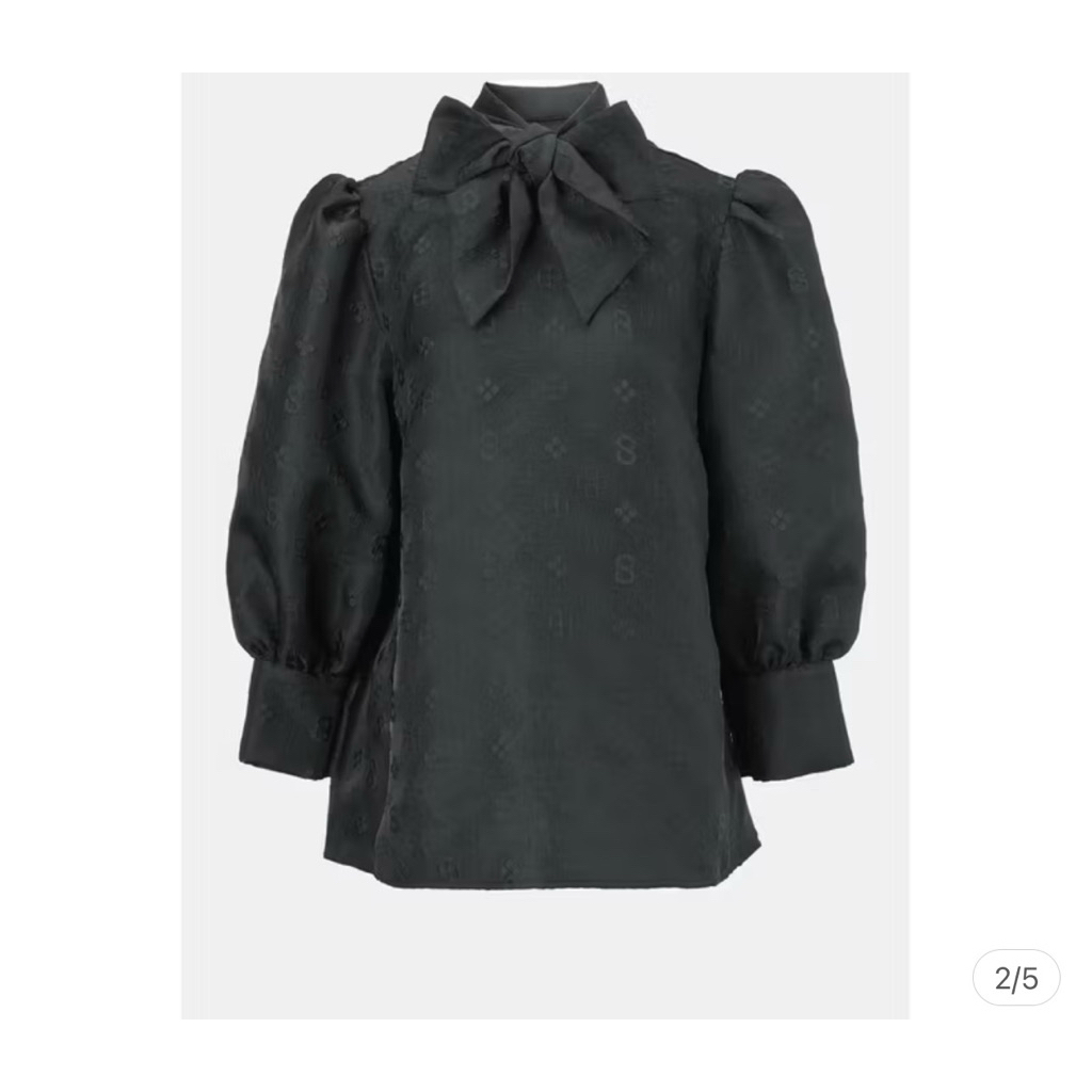 cassey monogram blouse buttonscraves