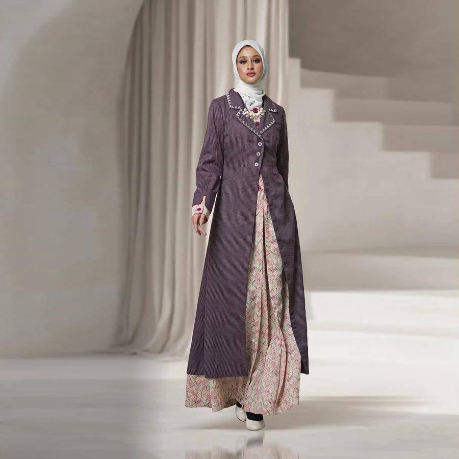 FLASH SALE TUNEECA Gamis Outer panjang Keziah - T-0126006