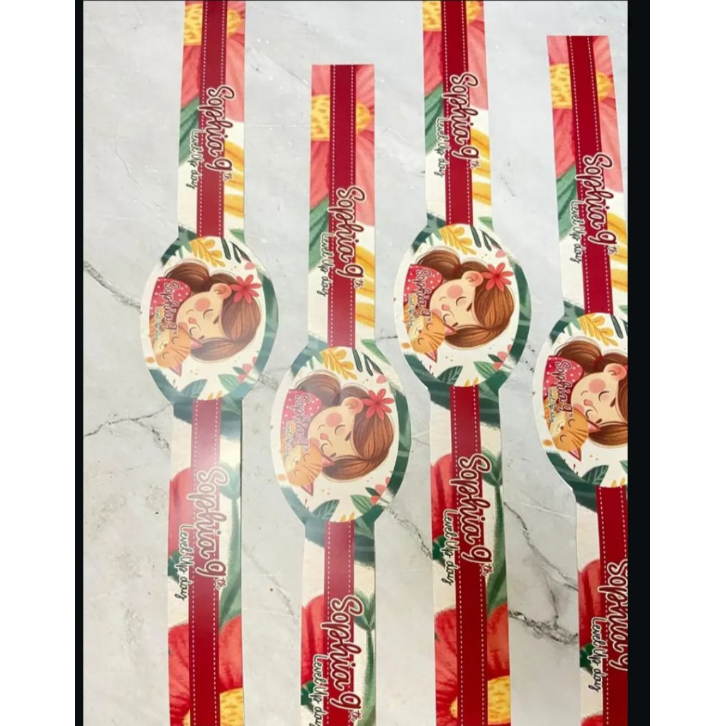 12 pcs label bento makanan / label banto acara / label bento custom
