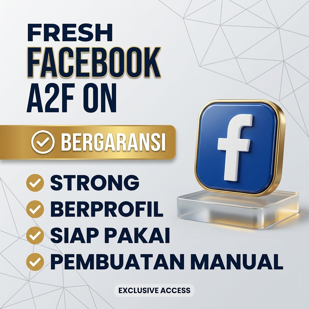 Akun fb 2fa Aktif & Tua kuat | Bergaransi akun facebook kuat By Sans Exclusive